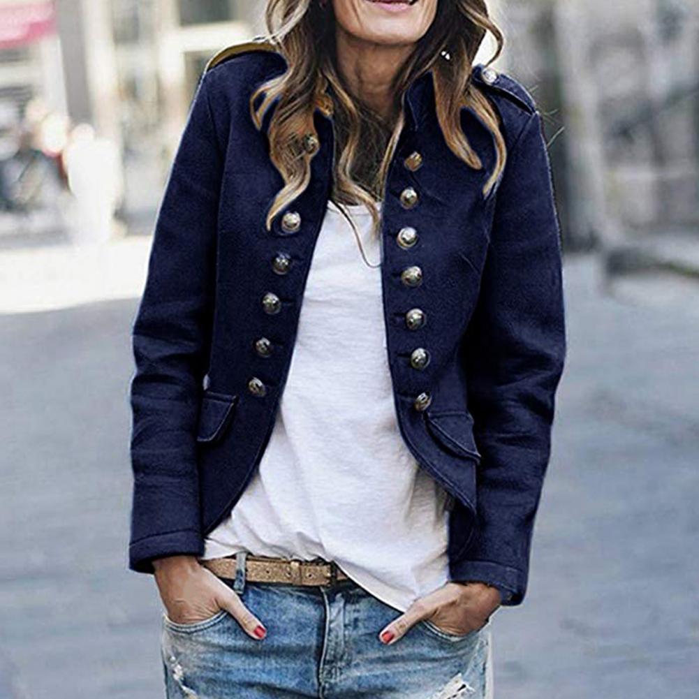 Camille | Women’s Military Jacket with Button Detail