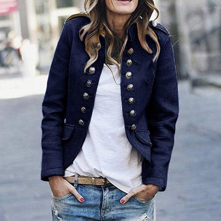 Camille | Women’s Military Jacket with Button Detail