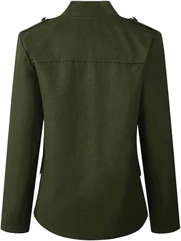 Camille | Women’s Military Jacket with Button Detail