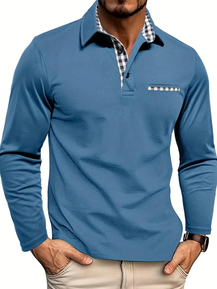 Marco | Men’s Long Sleeve Polo Shirt with a Smart Casual Fit