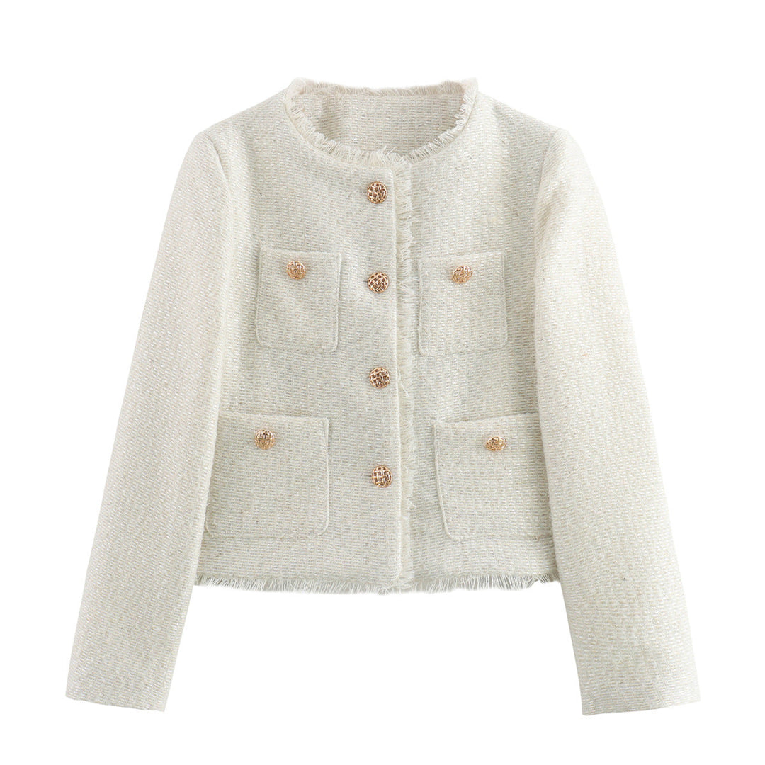 Celina | Women’s Textured Jacket with a Cropped Shape