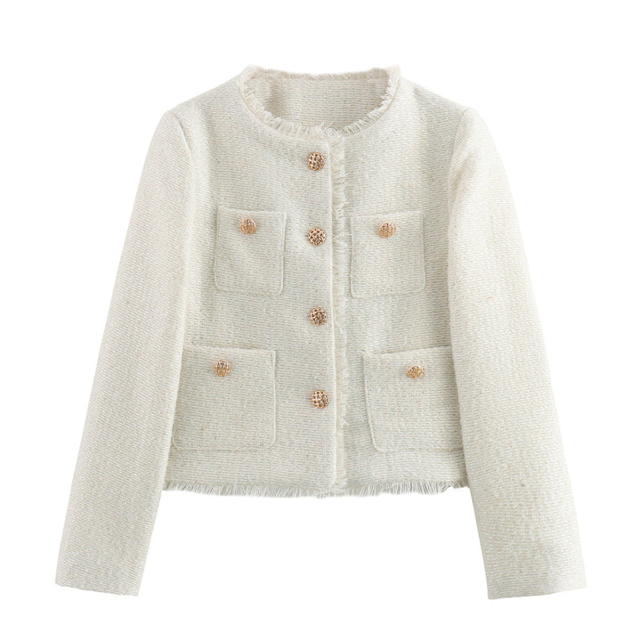 Celina | Women’s Textured Jacket with a Cropped Shape