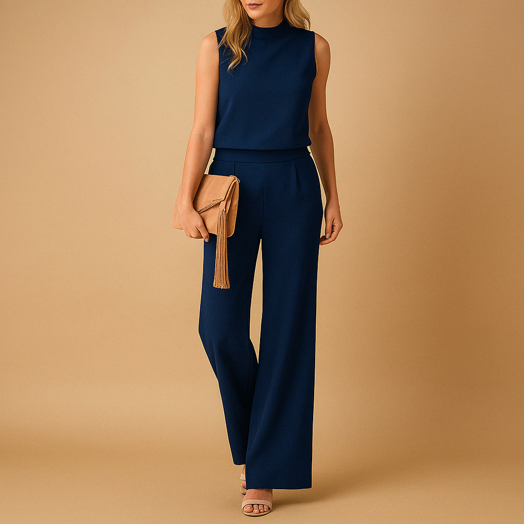 Arielle | Women’s Wide Leg Jumpsuit with a Sleeveless Shape