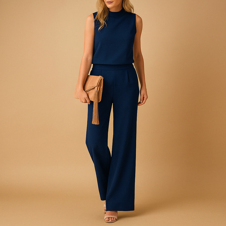 Arielle | Women’s Wide Leg Jumpsuit with a Sleeveless Shape