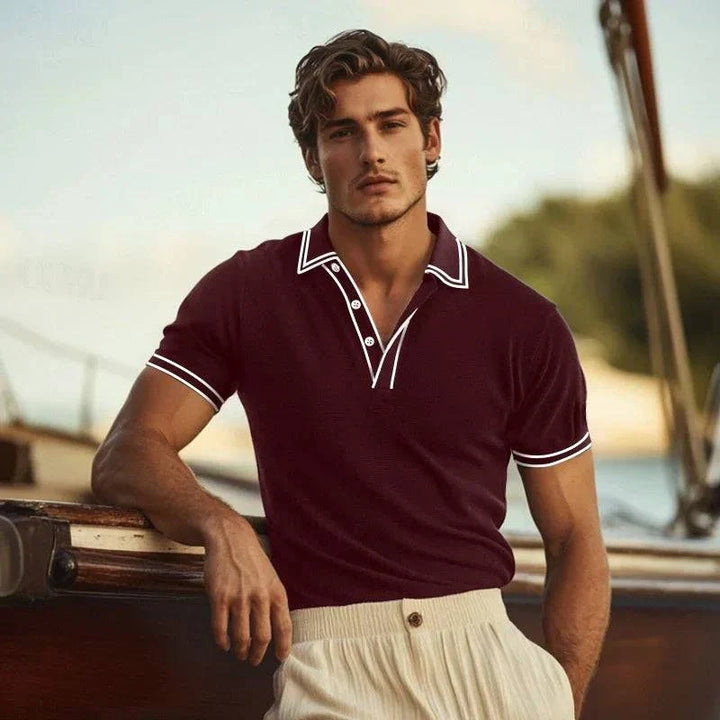 Jenson | Men's Polo Shirt with Contrast Detailing