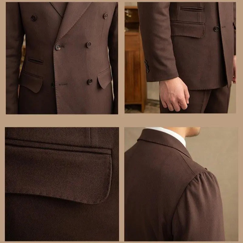 Jenson | Men's Double-Breasted Suit for Timeless Elegance