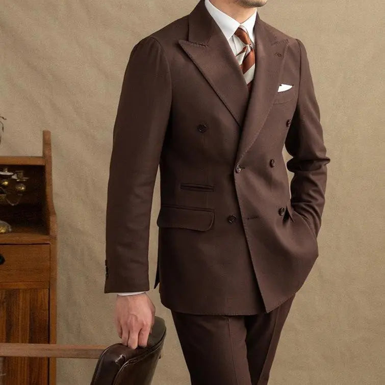 Jenson | Men's Double-Breasted Suit for Timeless Elegance