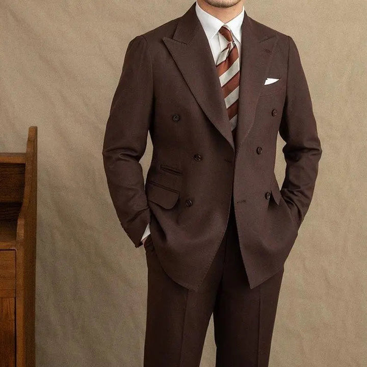 Jenson | Men's Double-Breasted Suit for Timeless Elegance