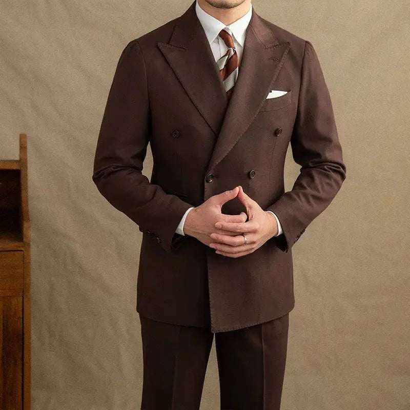 Jenson | Men's Double-Breasted Suit for Timeless Elegance