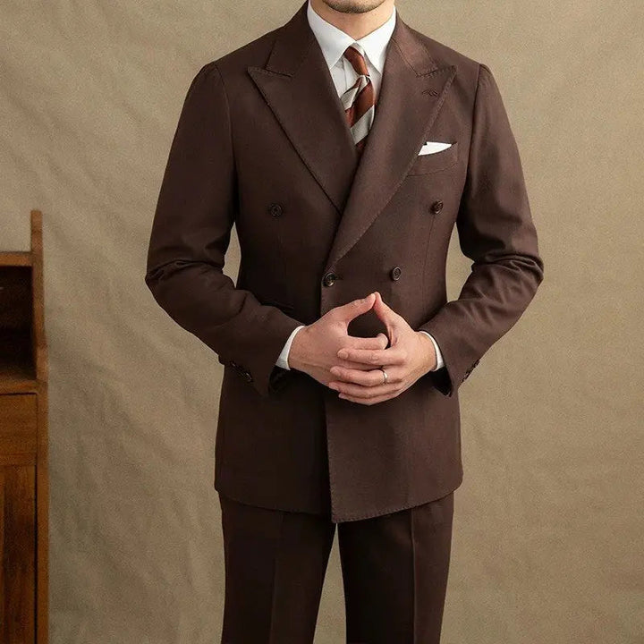 Jenson | Men's Double-Breasted Suit for Timeless Elegance
